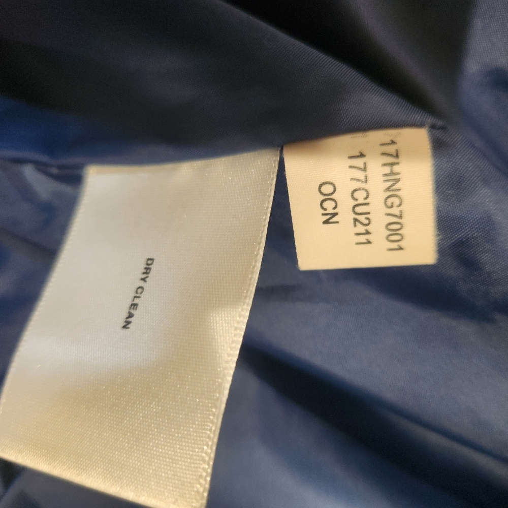 Kenneth‎ Cole Faux Suede Blue Bomber Jacket - Picture 8 of 9